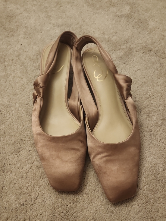 Sam Edelman Shoes - Sam Edelman Satin Slingback Flats in Rose Gold